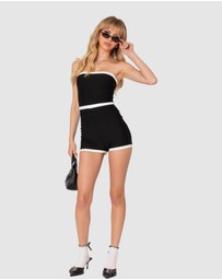 EDIKTED - Kit Contrast Ribbed Romper