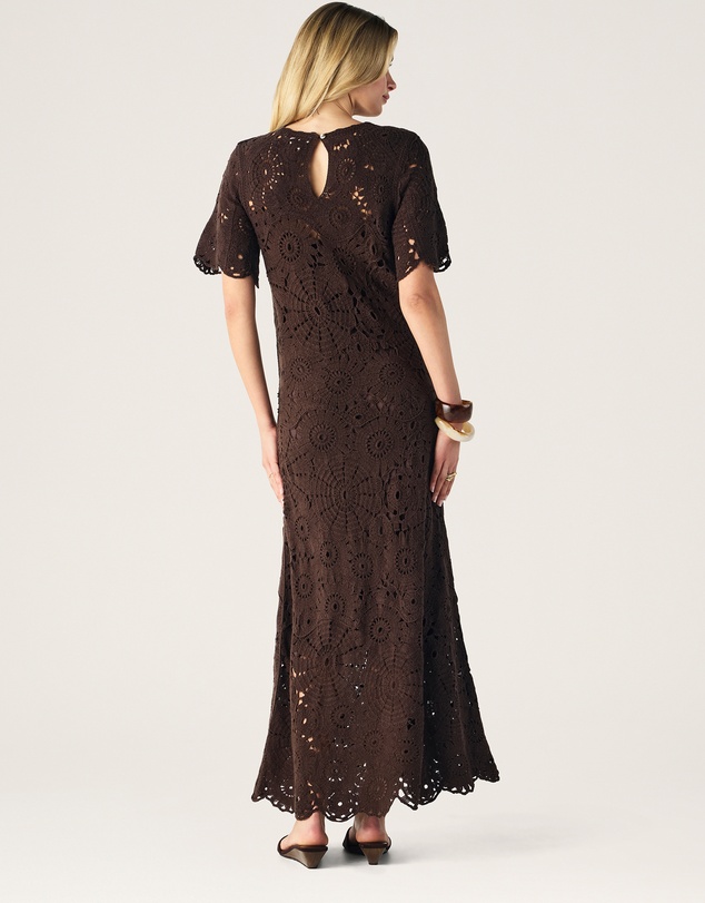 MOS The Label - Anouk Crochet Midi Dress