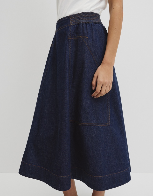 Country Road - Soft Denim Cargo Skirt