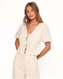 Petal & Pup - Jensen Scallop Hem Pant - Butter Yellow