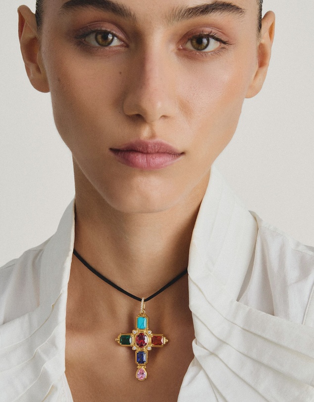 THOMAS SABO - THOMAS SABO Pendant cross with stones