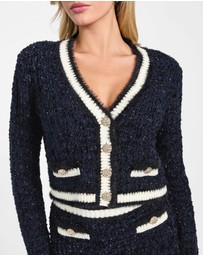 GUESS - LS Aomori Tape Yarn Cardigan