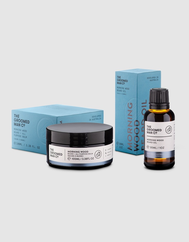 The Groomed Man Co - Morning Wood Beard Oil & Balm Duo Kit