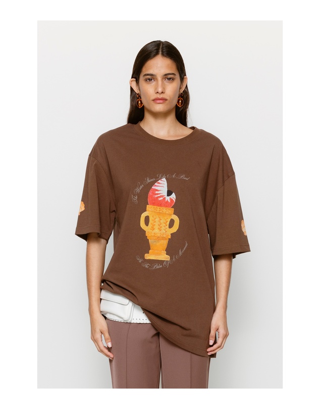 The Wolf Gang - Relaxed Camiseta T-shirt - Chocolate