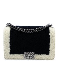 Pre-Loved by Azura Reborn - Pre-Loved Old Medium Bicolor Shearling Boy Flap
