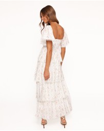 Petal & Pup - Chapel Maxi Dress - White Vintage Floral
