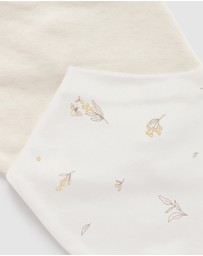 Purebaby - 2 Pack Essential Dribble Bib-Babies
