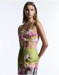 Muma World - Beaded Floral Canopy Crop