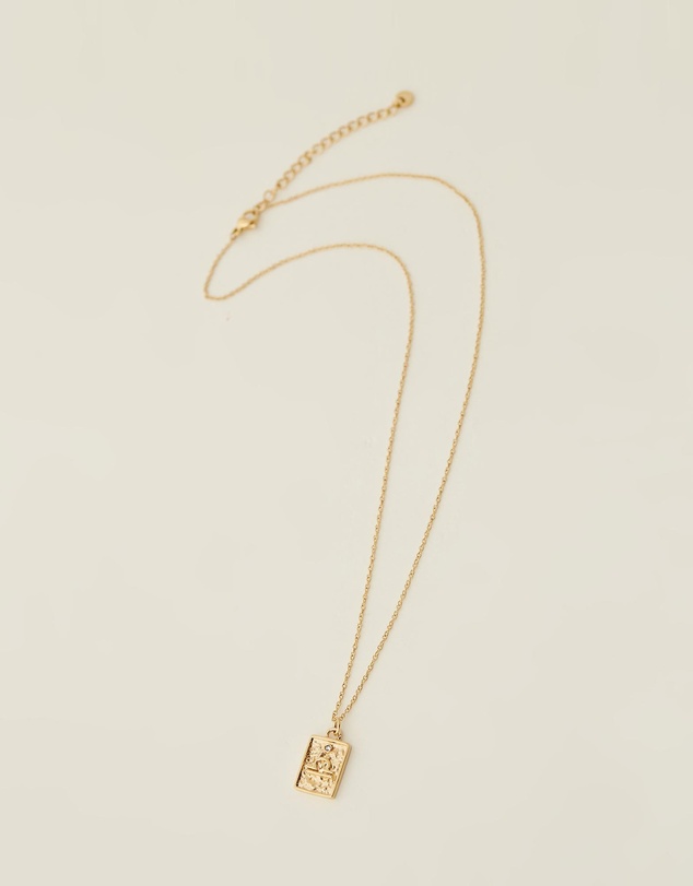 Carly Paiker - Libra Star Sign Zodiac Tag Necklace