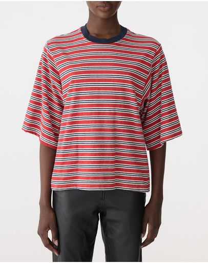 Red, Navy & Natural