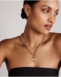 Michael Hill - Polished Circle Pendant Connector in 10k Yellow Gold