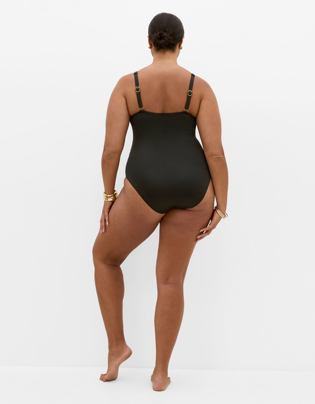 City Chic - Plus size Sardinia Underwire 1 Piece - black