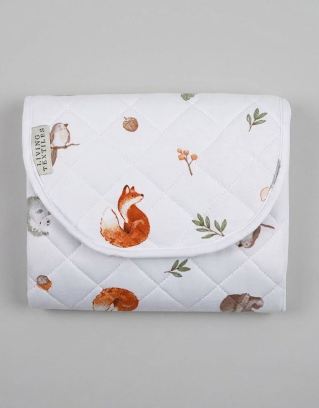 Living Textiles - Waterproof Travel Change Mat - Fox & Friends