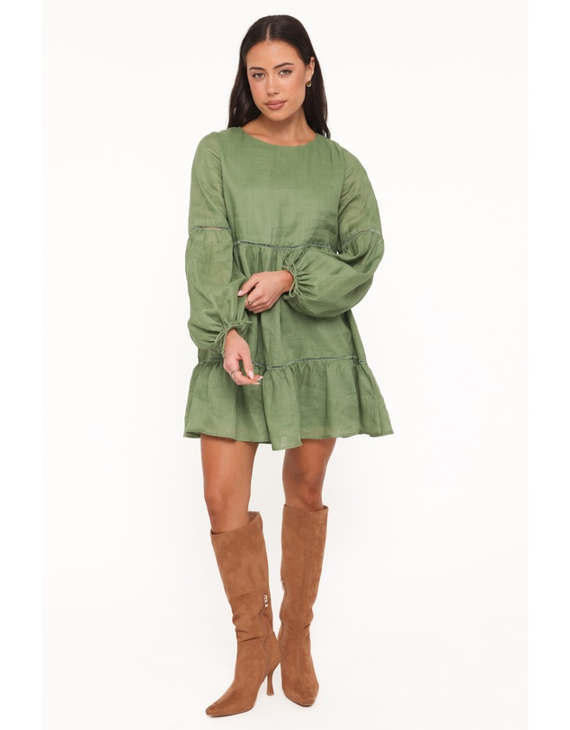 Petal & Pup - Sinead Mini Dress - Olive