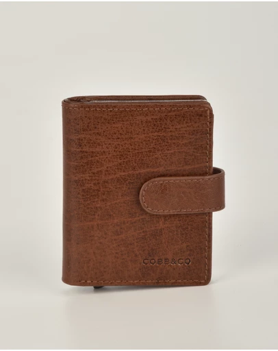 Cobb & Co - Dixon Metal Chamber RFID Safe Leather Card Wallet