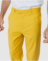 Justin Cassin - Parish Straight Linen trouser