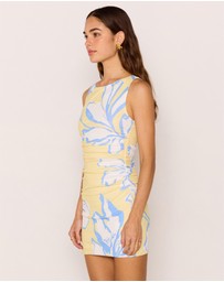 MINKPINK - Esme Gathered Mesh Mini Dress
