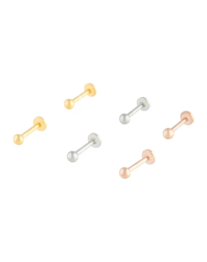 Lovisa - Mixed Metal Flat Back Ball Earring 6-Pack