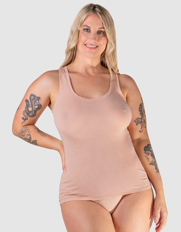 B Free Intimate Apparel - Superfine﻿ 100% Cotton Tank Top - 2 Pack﻿