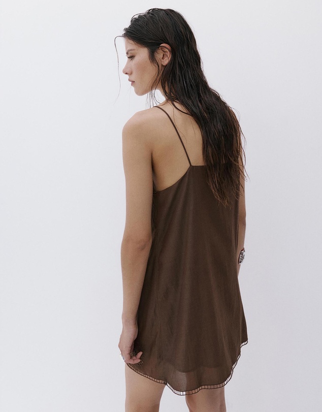 M.N.G - Broderie Anglaise Dress with Bead Detail