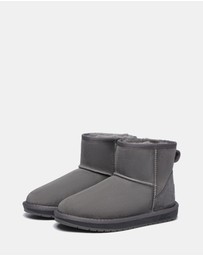 EVERAU - Australian Shepherd Ugg Mini Classic Sheepskin Upper UGG Boots