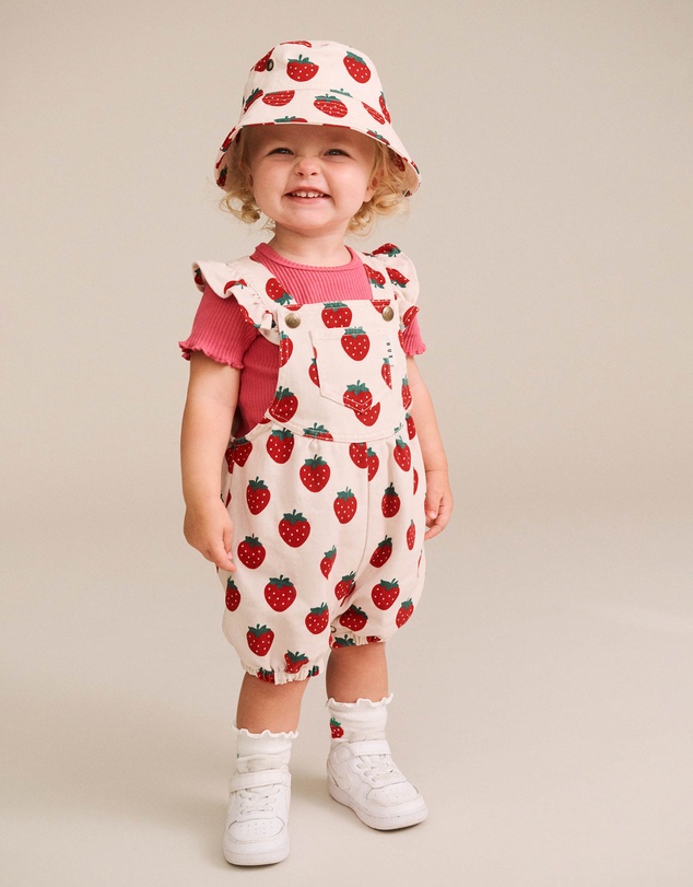 Huxbaby - Strawberry Bubble Romper - Babies