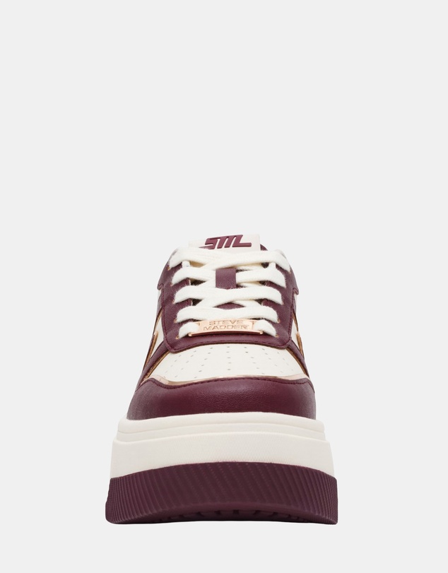 Steve Madden - Dynamo White Cherry Lacq Sneakers