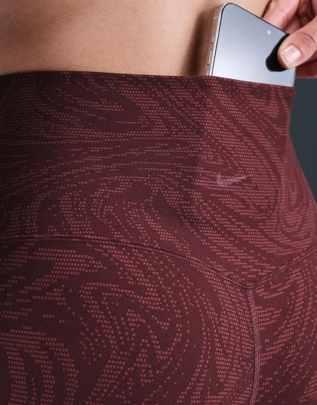 Nike - Zenvy Gentle-Support High-Waisted 7/8 Printed Leggings
