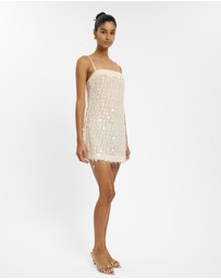 With Harper Lu - Jacquard Shift Mini Dress