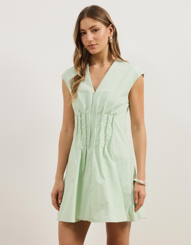 Atmos&Here - Cara Pintuck Mini Dress