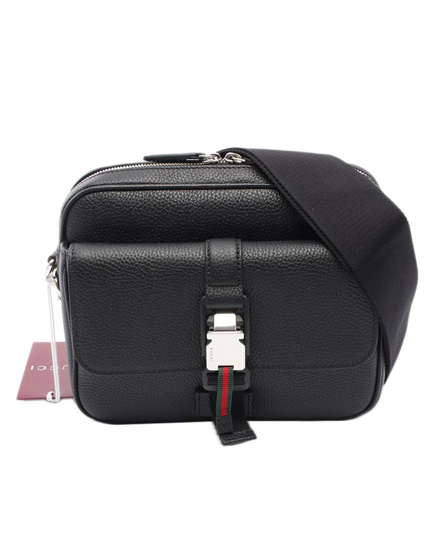 Pre-Loved by Azura Reborn - Pre-Loved Small Soft Grainy Calfskin Web Crossbody