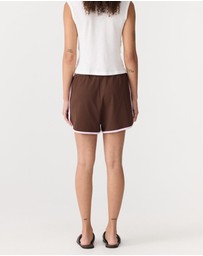 Bassike - Mini Piping Detail Pique Shorts
