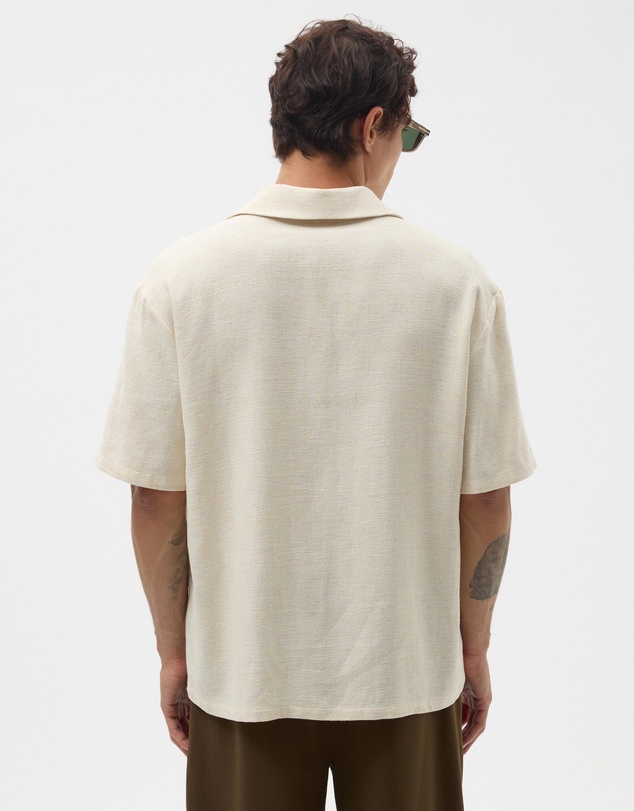AERE - Textured Camp Collar Shirt
