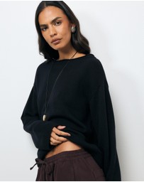 AERE - Nika Cotton Cashmere Knit Jumper