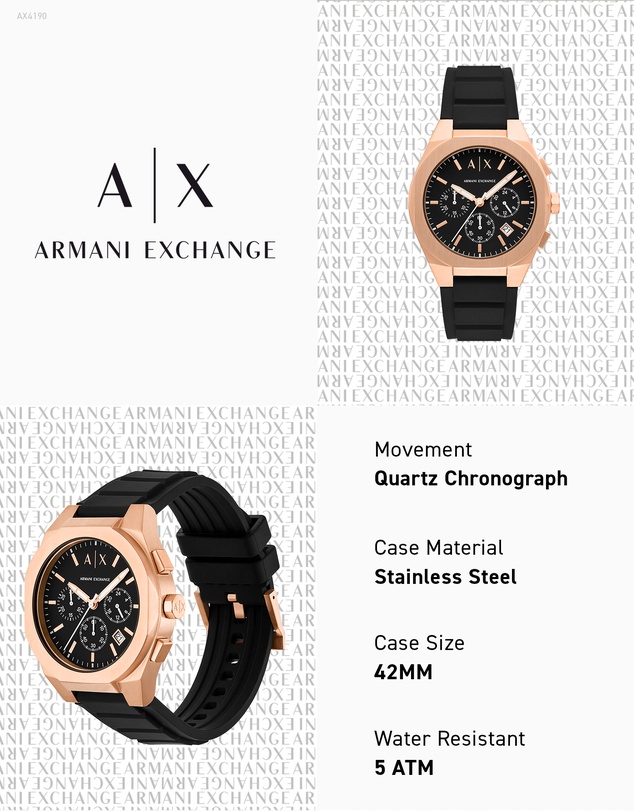 Armani Exchange - Black Chronograph Watch