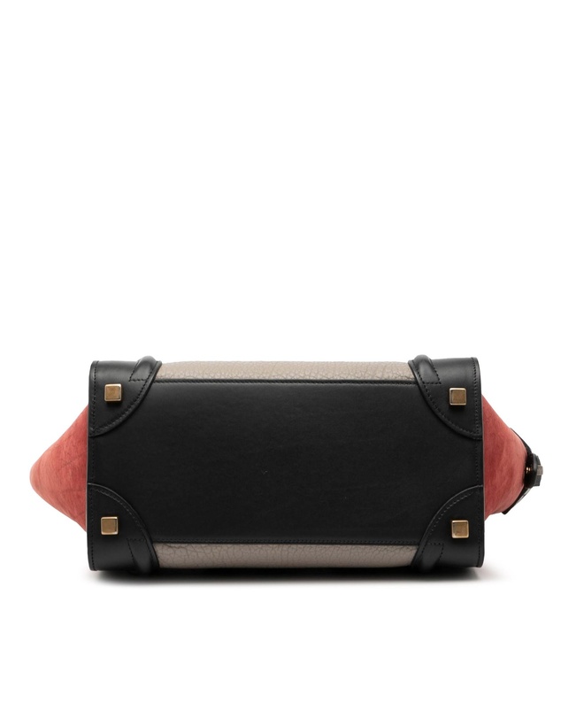 Pre-Loved by Azura Reborn - Pre-Loved Micro Tricolor Leather Luggage Tote