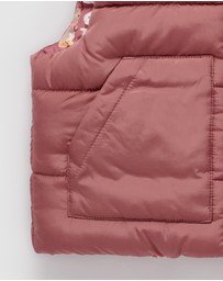 Purebaby - Reversible Puffer Vest -Kids-Babies