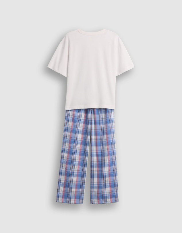 GAP - SS Plaid Pants PJ Set - Teens