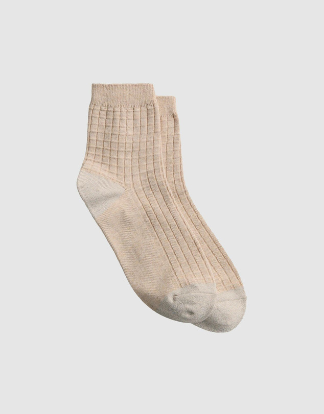 Trenery - Textured Grid Crew Sock