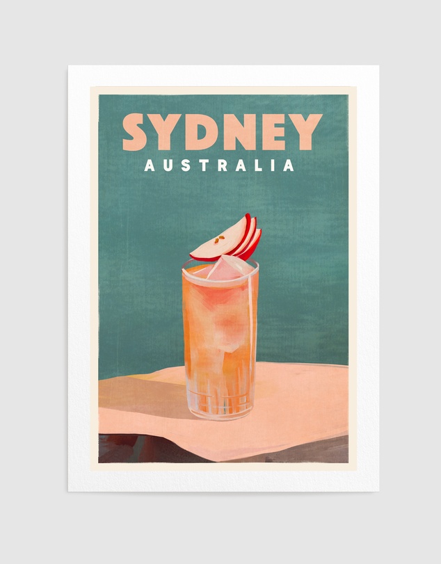 Olive et Oriel - Sydney Australia Cocktail Bar Decor by The Whiskey Ginger Art Print