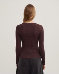 Witchery - Crew Rib Long Sleeve Top