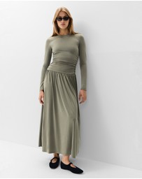 UNISON - Ruched Detail Maxi Dress