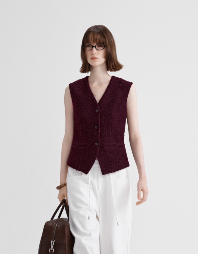 Glamorous - Vintage old money style tweed vest