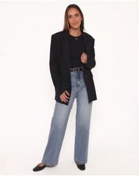 Petal & Pup - Rhodes Oversized Blazer - Black