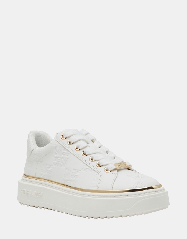 Steve Madden - On-Stage2.0 White Gold Sneakers