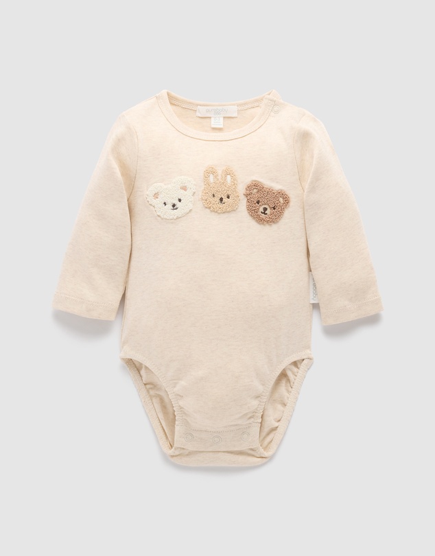 Purebaby - Applique Bodysuit-Kids-Babies