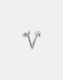 Karen Walker - V Initial Love Letter Stud