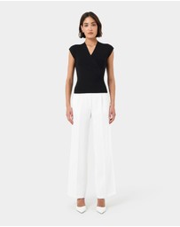 Forcast - Ani Wrap Knit Top
