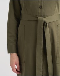 David Lawrence - Marabel Cotton Sateen Dress