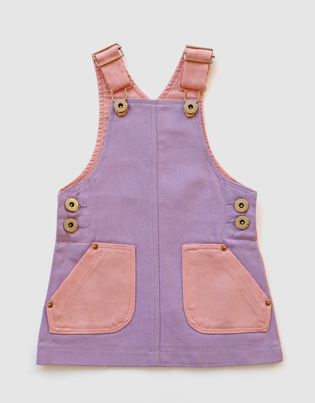 WITH LOVE FOR KIDS - Hazel Denim Pinafore Dress - Babies - Kids